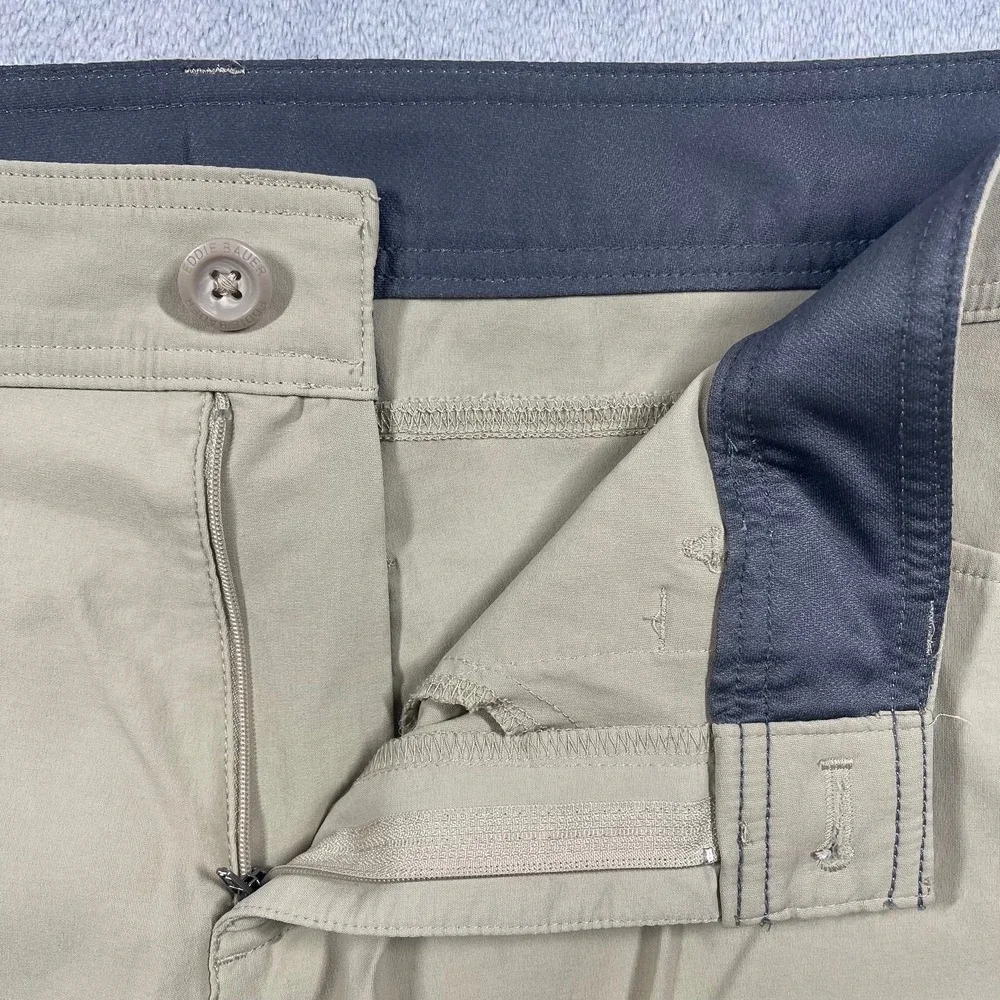 Eddie Bauer First Ascent Shorts Mens 32 Tan Guide Hiking Technical Stretch